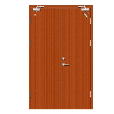 Simple Design Wood Fire Door